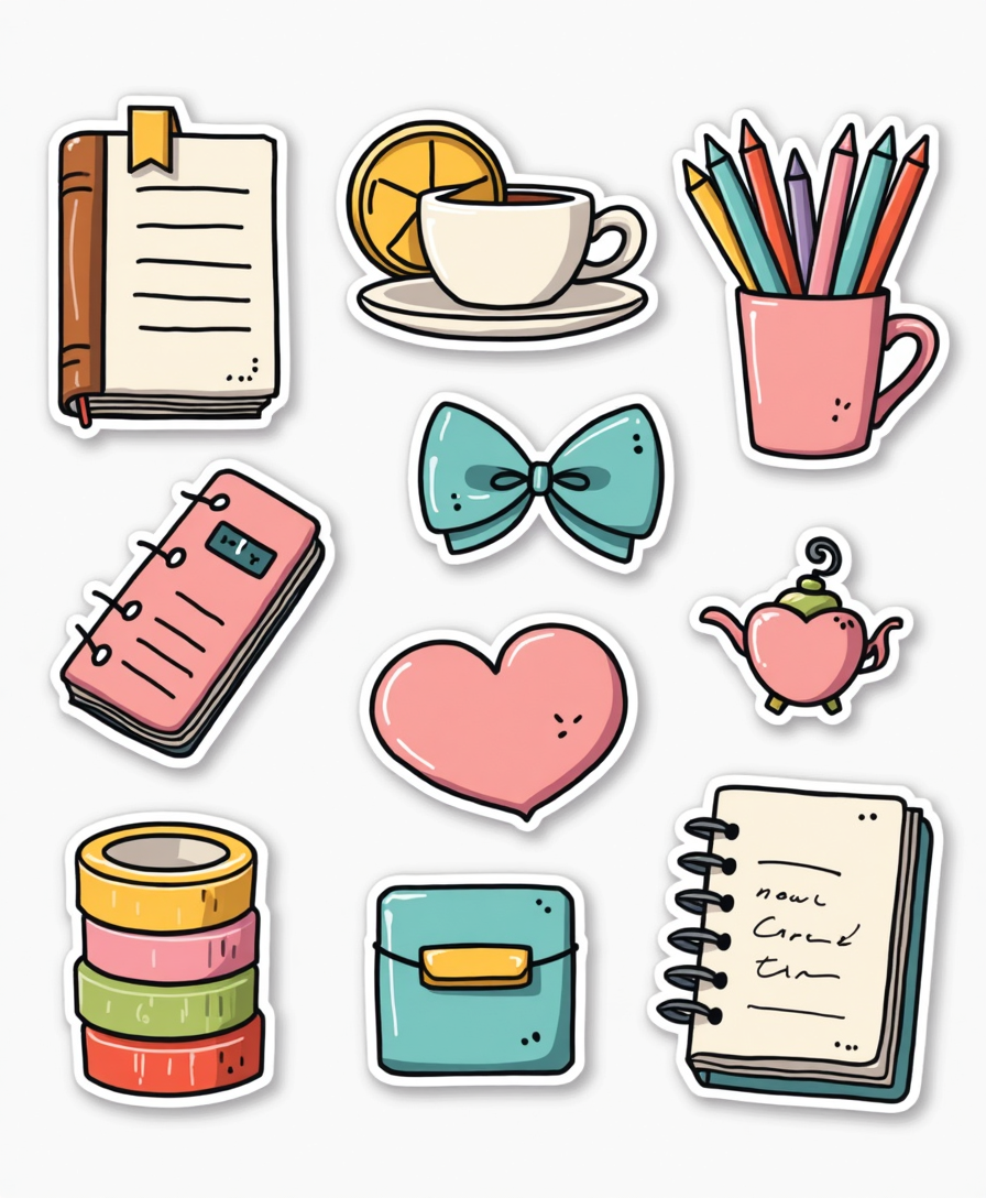 Journal Stickers - Sheet v26